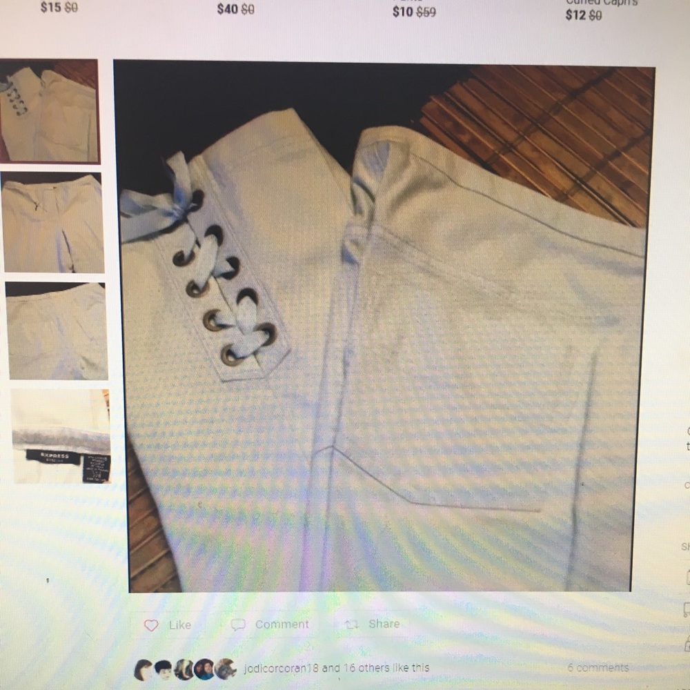 Express pastel blue capris (reposted for DSSCHNEPP